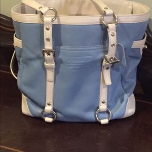 Coach blue pocketbook
